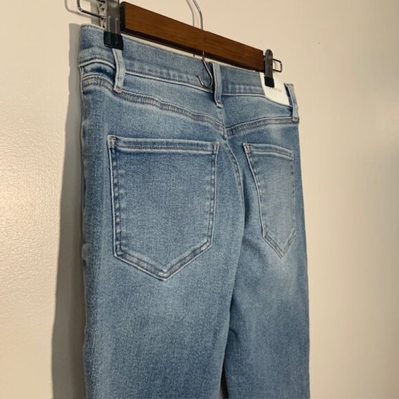 NWT Express Skyscraper Women Y2K Style Mid Rise Bootcut With Slits Jeans Size 6R - Picture 8 of 10